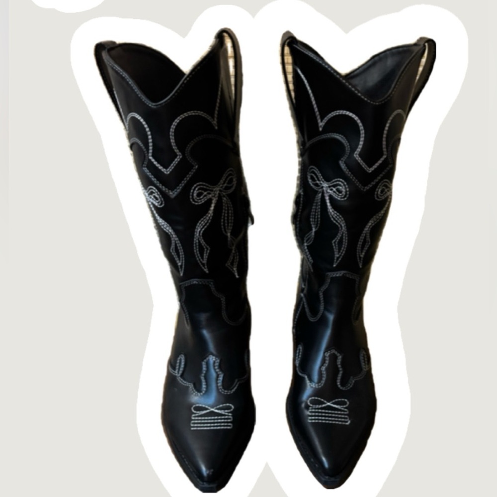 Black Western Coquette Women's Boots